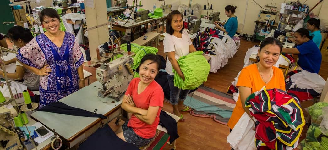 Garment workers in Thailand. Photo by Paula Bronstein/Getty Images Reportage