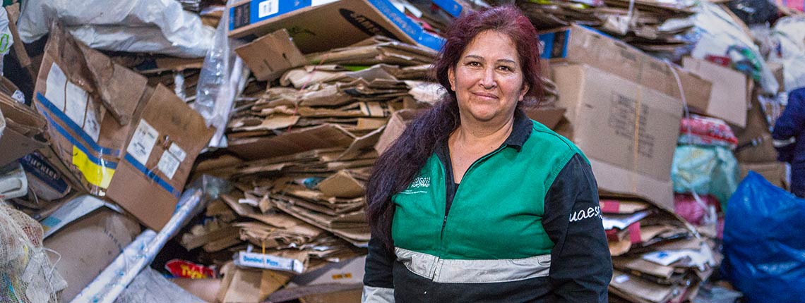 Carmen Rosa Duitama is a member of the Waste Pickers Association of Bogotá