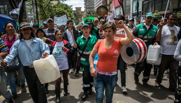 ARB Waste Picker Protest in Bogota, Colombia
