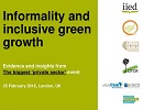 Informality and inclusive green growth