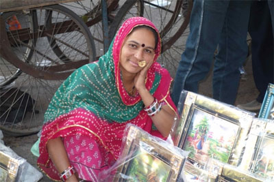 Informal Worker, street vendor, in India
