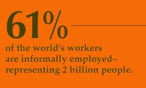 61 % de lxs trabajadorxs del mundo trabajan en empleo informal
