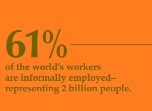 61% of world's workers are informal