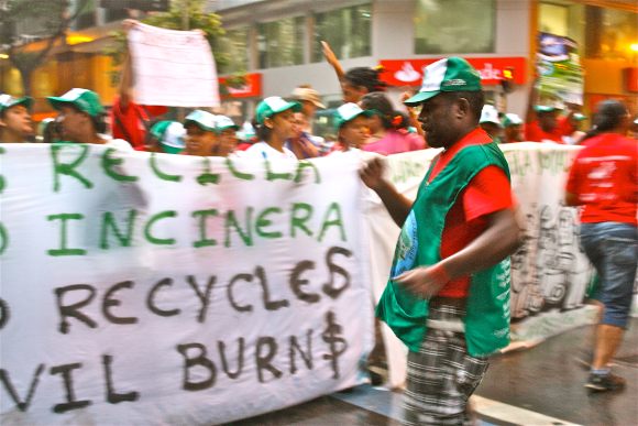 Waste pickers protest in Brazil
