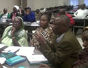 Johannesburg, South Africa: workshop on  formalization for informal workers