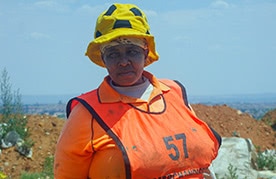 Waste picker Justina Kgoele makes her living on Johannesburg’s Marie Louise landfill
