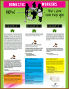 Domestic Workers: How the law can help you - Poster, South Africa