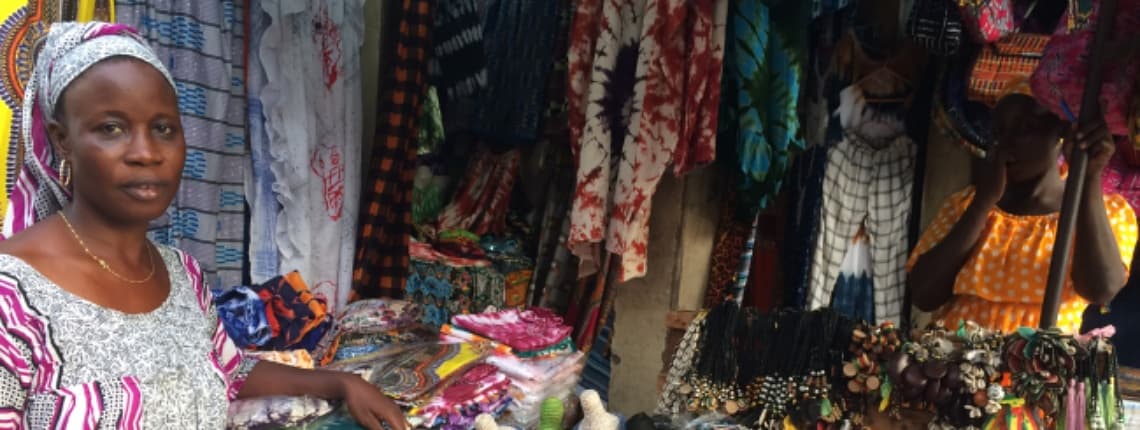 Street vendor in Dakar