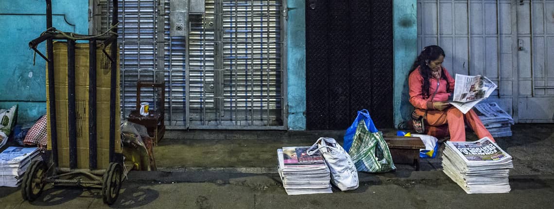 Newspaper vendor