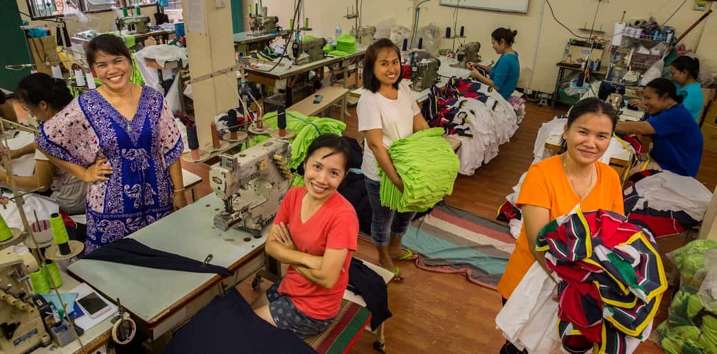 Garment workers in Thailand. Photo by Paula Bronstein/Getty Images Reportage