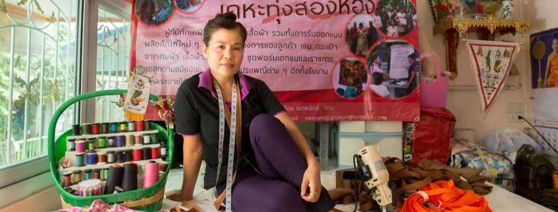 Home-based worker Neeramol Sutipannapong in Thailand (credit Paula Bonstein, Getty Images Reportage