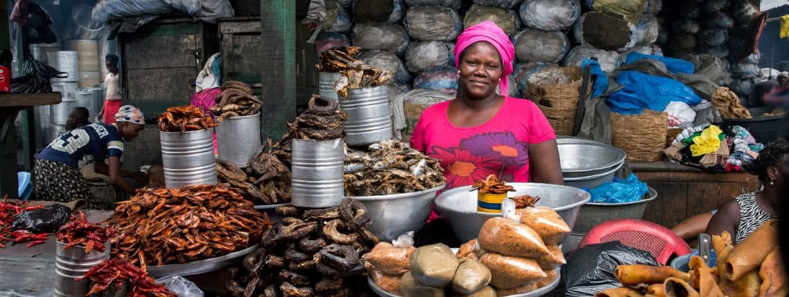 Accra street vendor