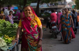 Street vendor in Ahmedabad,India