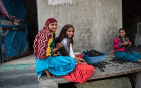 Home-based worked in Delhi. Photo R. Choudhary