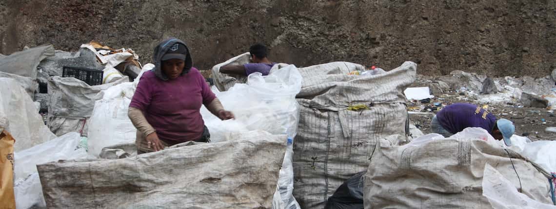 Waste picker in Latin America