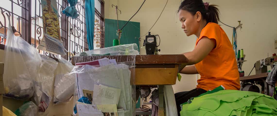 Garment worker in Thailand