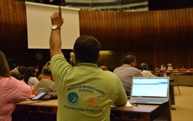 ILC Participant raises hand