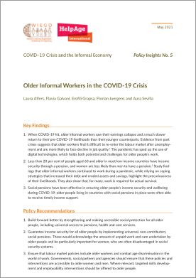 Policy Insights No. 5 - Older Informal Workers in the COVID-19 Crisis thumbnail