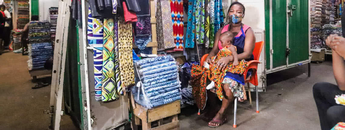 Street vendor in Accra, Ghana