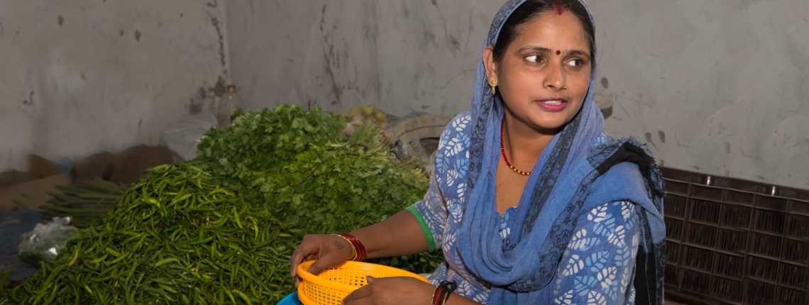 Street vendor in Delhi, India