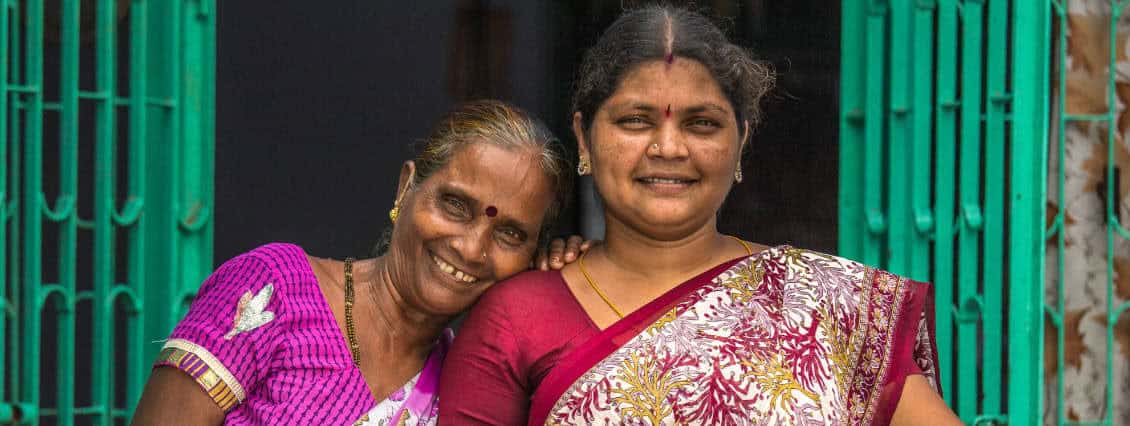 Rookmani Ram Naryan (left) and her daughter, Kavita Harshiresh Yemul