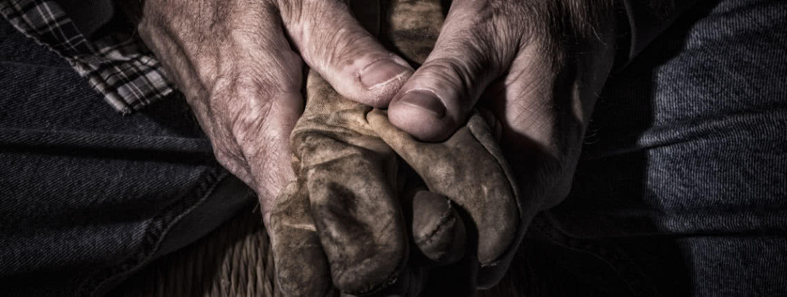 Worker's hands