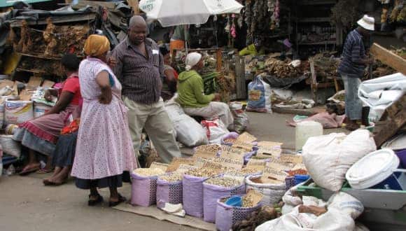 Market vendors in Durban