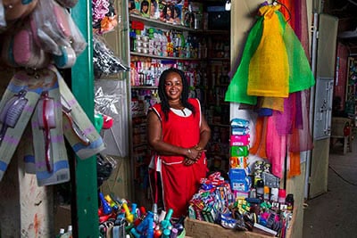 Market vendor in Ghana