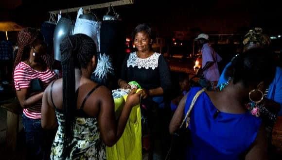 Accra clothing vendor