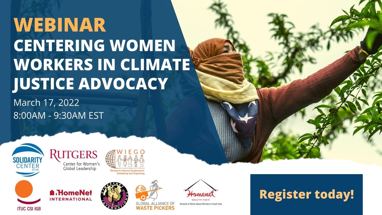 Centring Women Workers in Climate Justice Advocacy - CSW 2022