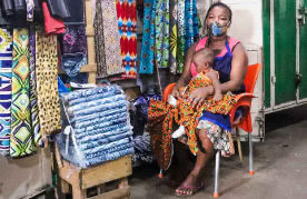 Street vendor in Accra, Ghana