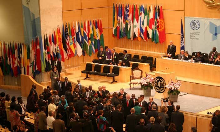 The Assembly Hall at the Palace of Nations 