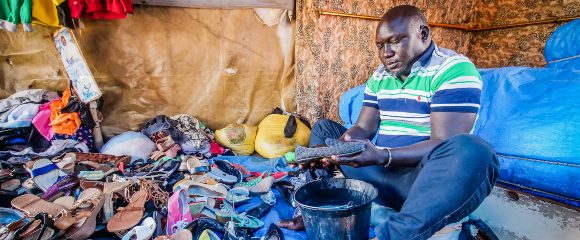 Market vendor in Dakar, Senegal