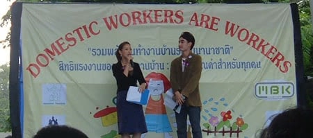 Domestic Workers public speaking