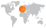 World Map France highlight