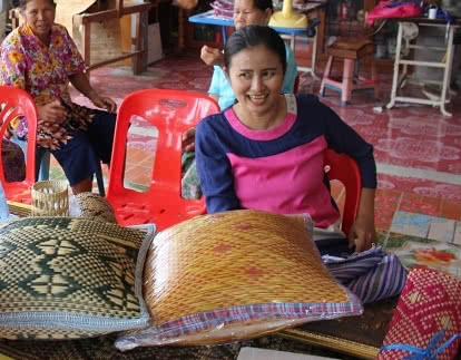 Thai home-based worker Priyamas Sooksombat 