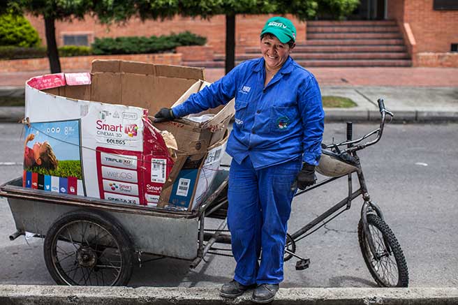 Waste picker Bogota