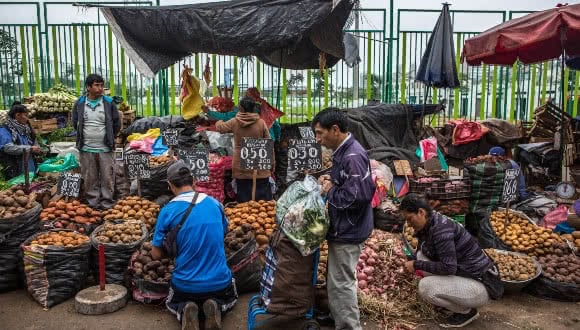 Street market in Lima, Peru