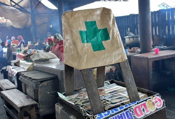 First aid station in Bovine Head Market, Warwick Junction