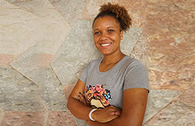 Jennifer Thaís Santos Fernandes, member of the National Movement of Waste Pickers in Brazil