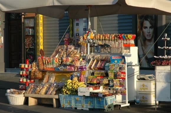 Street vendor in Italy