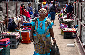 Position is crucial to street vendors, who often set up shop near transport hubs to attract passing trade