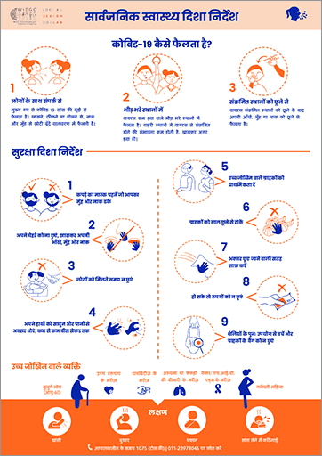 Public health guidelines Poster (Hindi) thumbnail