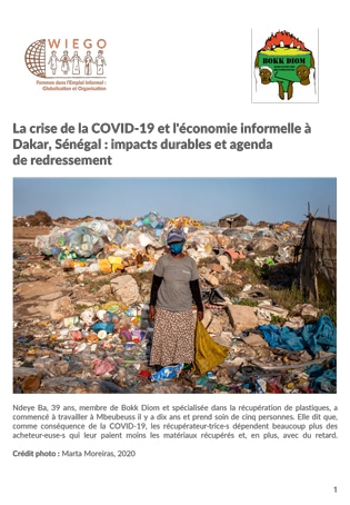 La crise de la COVID-19 et l'économie informelle à Dakar, Sénégal