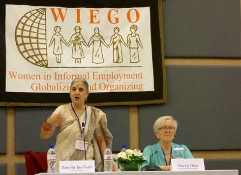 Renana and Marty speaking at the general assembly