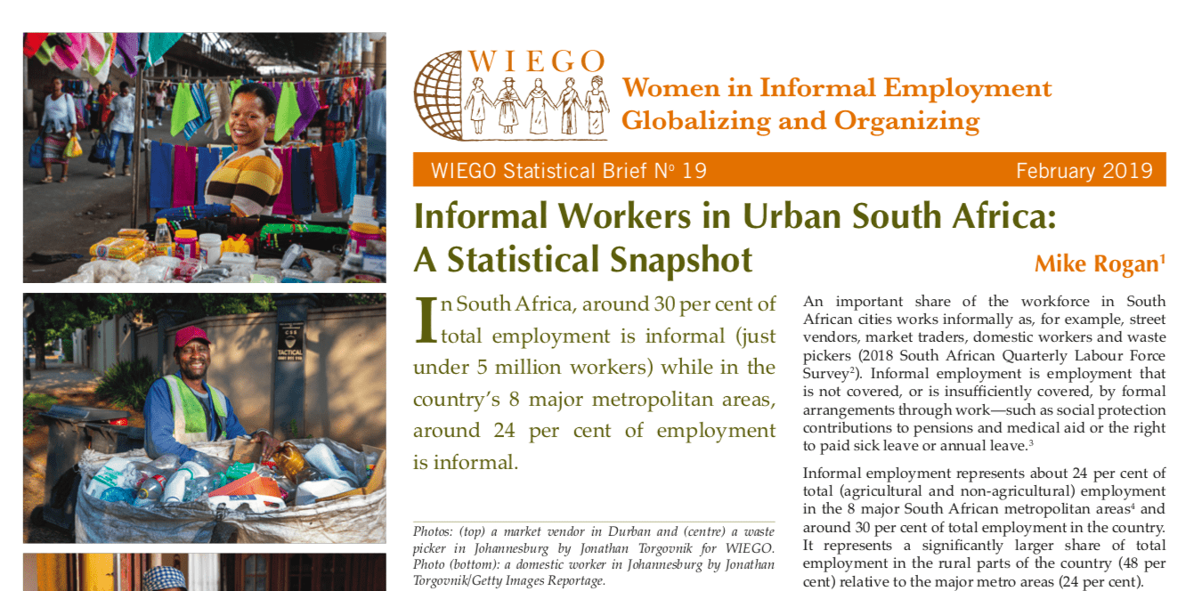 Urban South Africa Statistical Brief