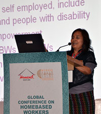 Sunatree, Regional Coordinator of HomeNet South East Asia