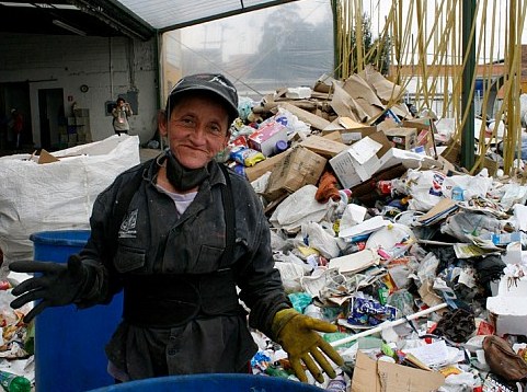 Colombian waste picker