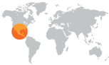 World Map México highlight