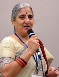 Renana Jhabvala speaking